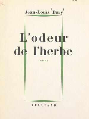 cover image of L'odeur de l'herbe